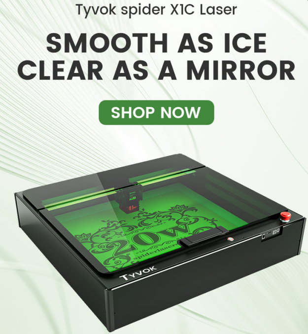 Tyvok Spider X1C Laser Engraving and Cutting: Empowering Your Creativity