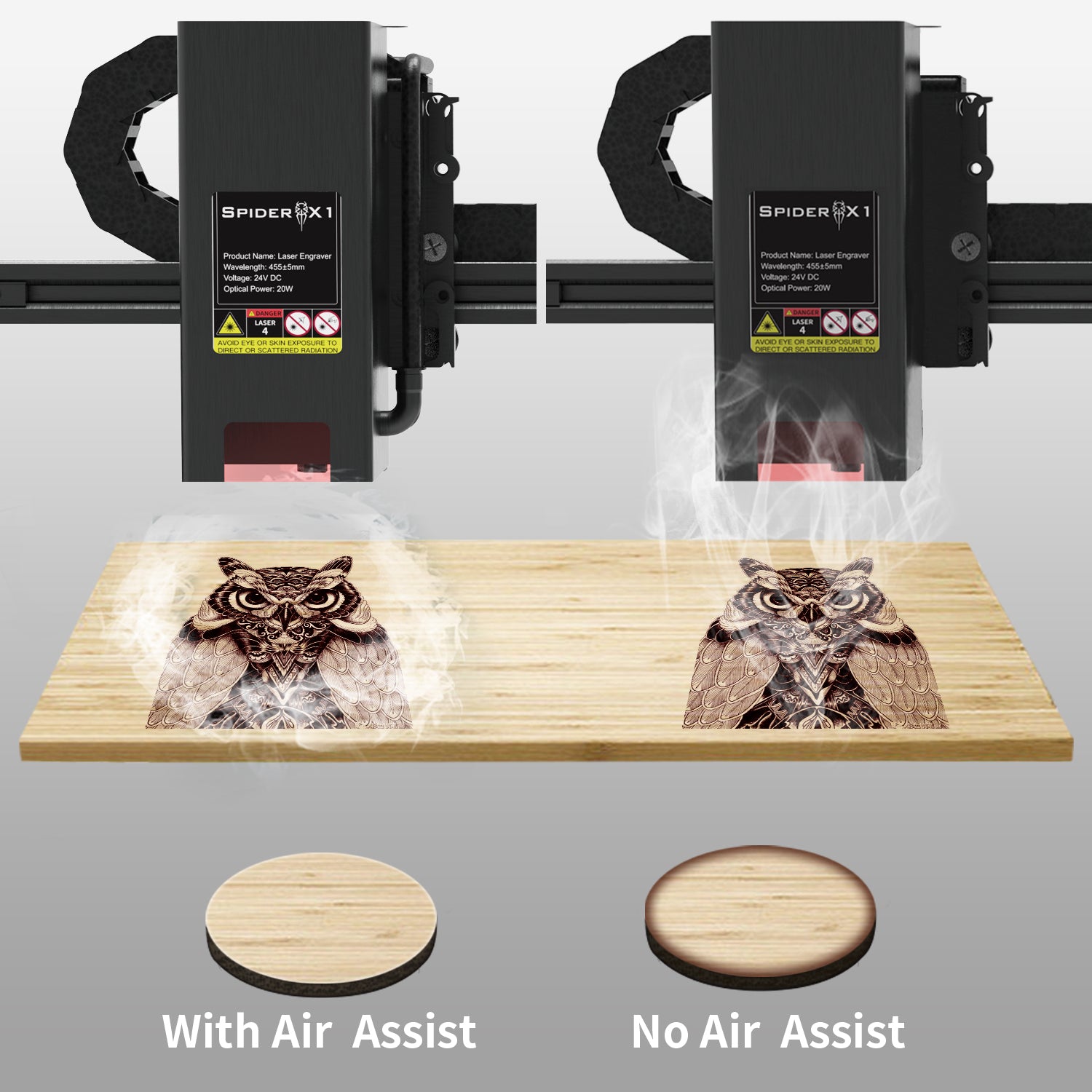 Tyvok - Air Assist for Laser Cutter and Engraver - Spider-Laser 